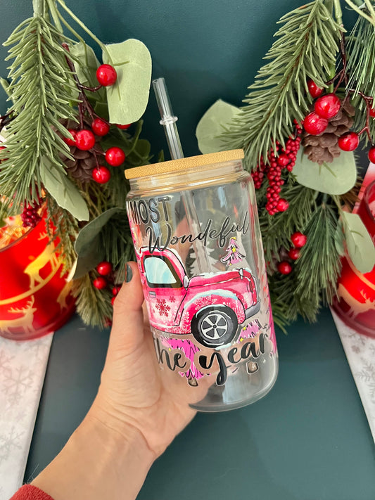 Pink Christmas  🎀 16 oz Tumbler