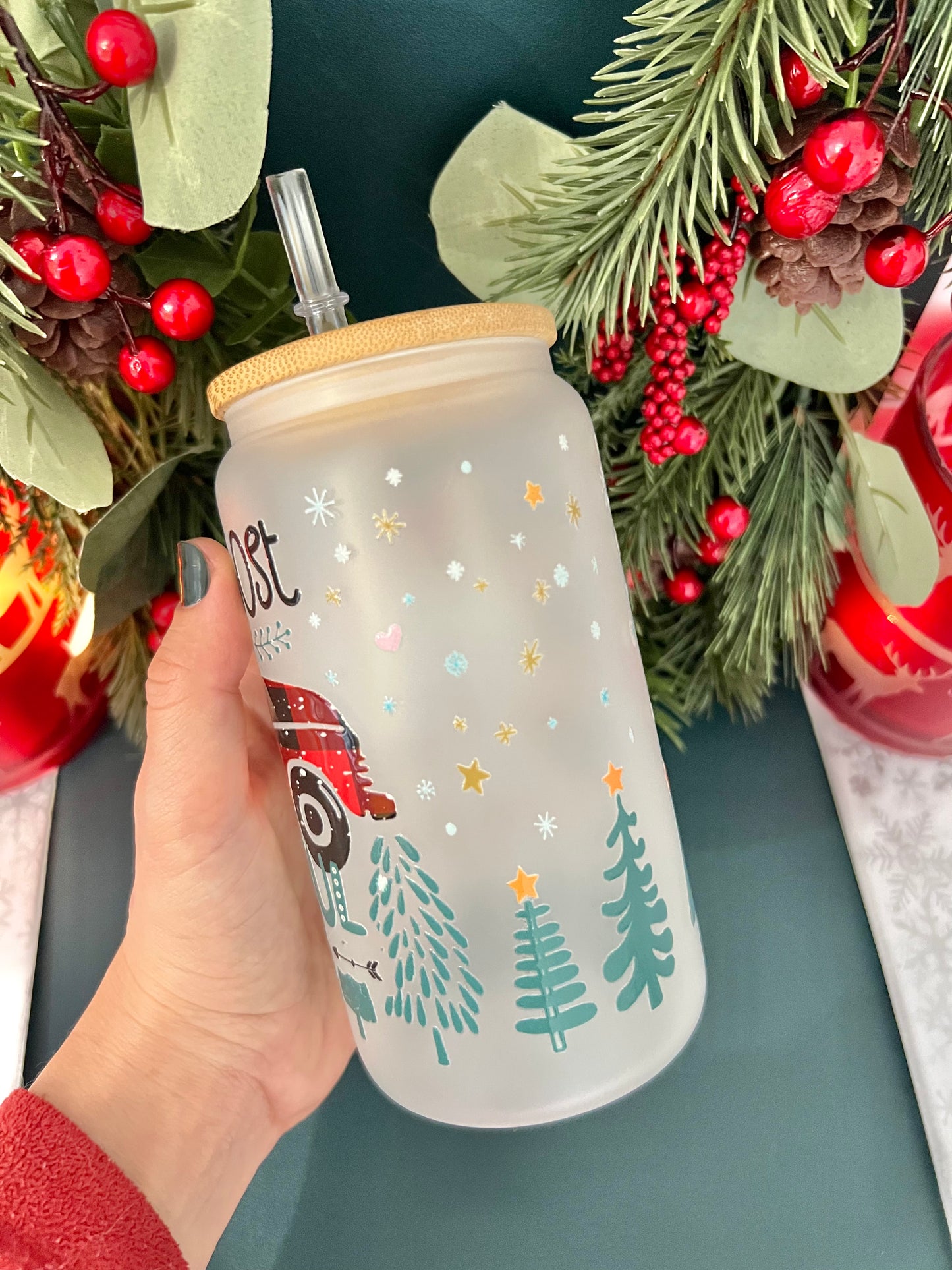 It’s The Most Wonderful 🎄 16 oz Frosty Tumbler