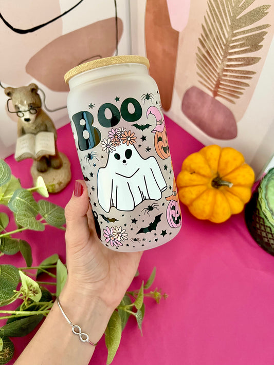 Spooky 🎃 16 oz Glass Can