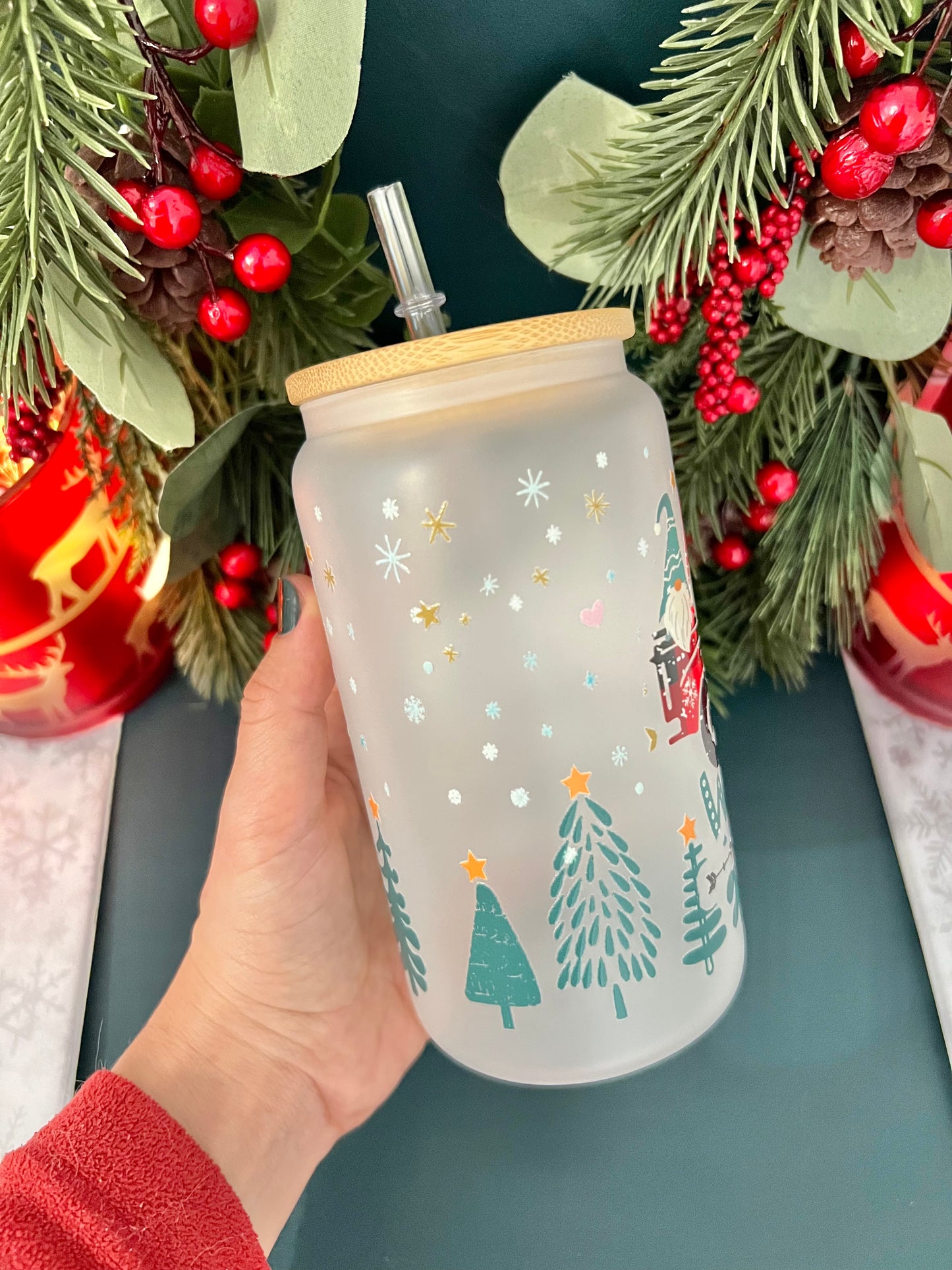 It’s The Most Wonderful 🎄 16 oz Frosty Tumbler