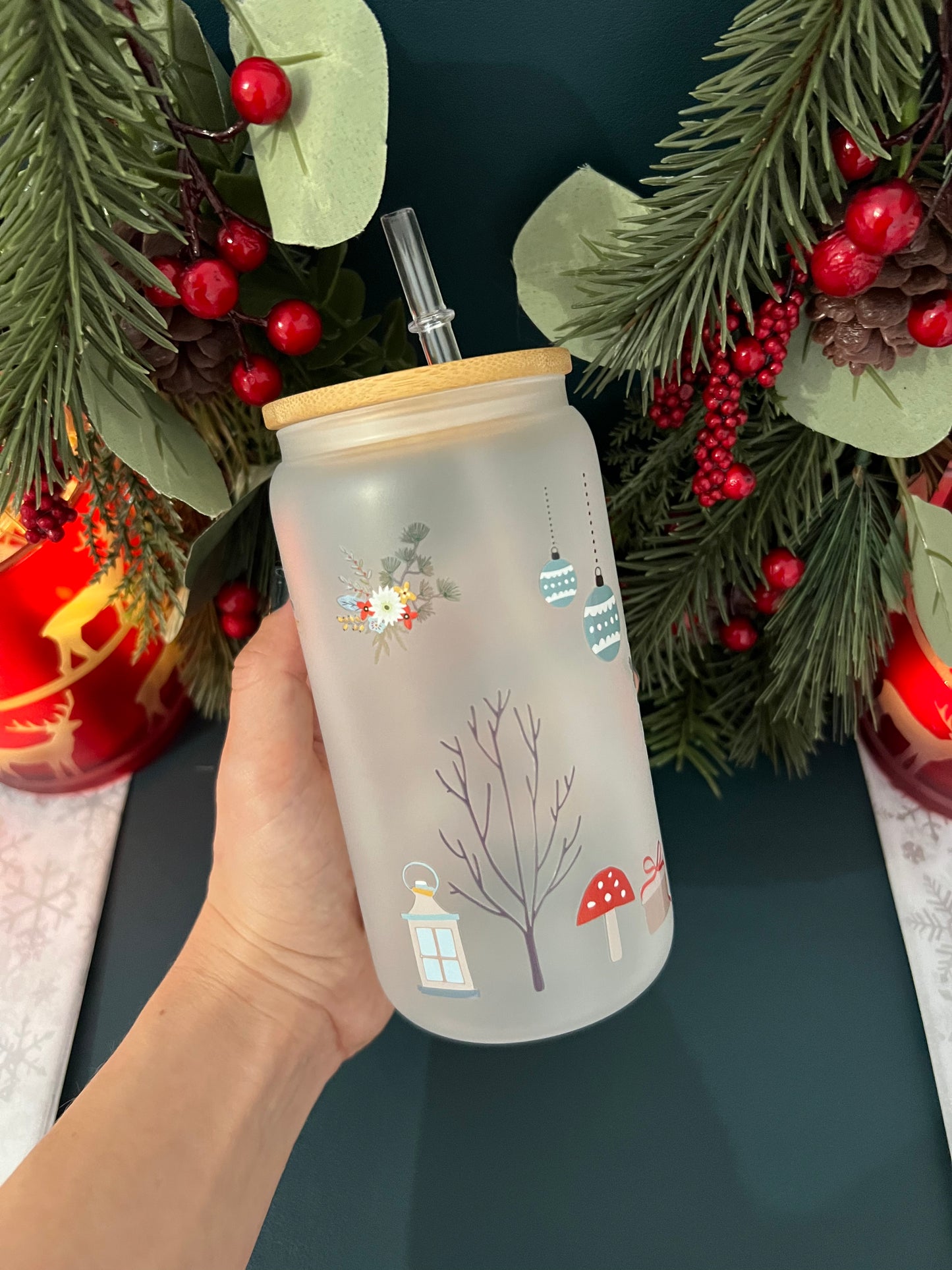 Christmas Deer 🦌 16 oz Tumbler