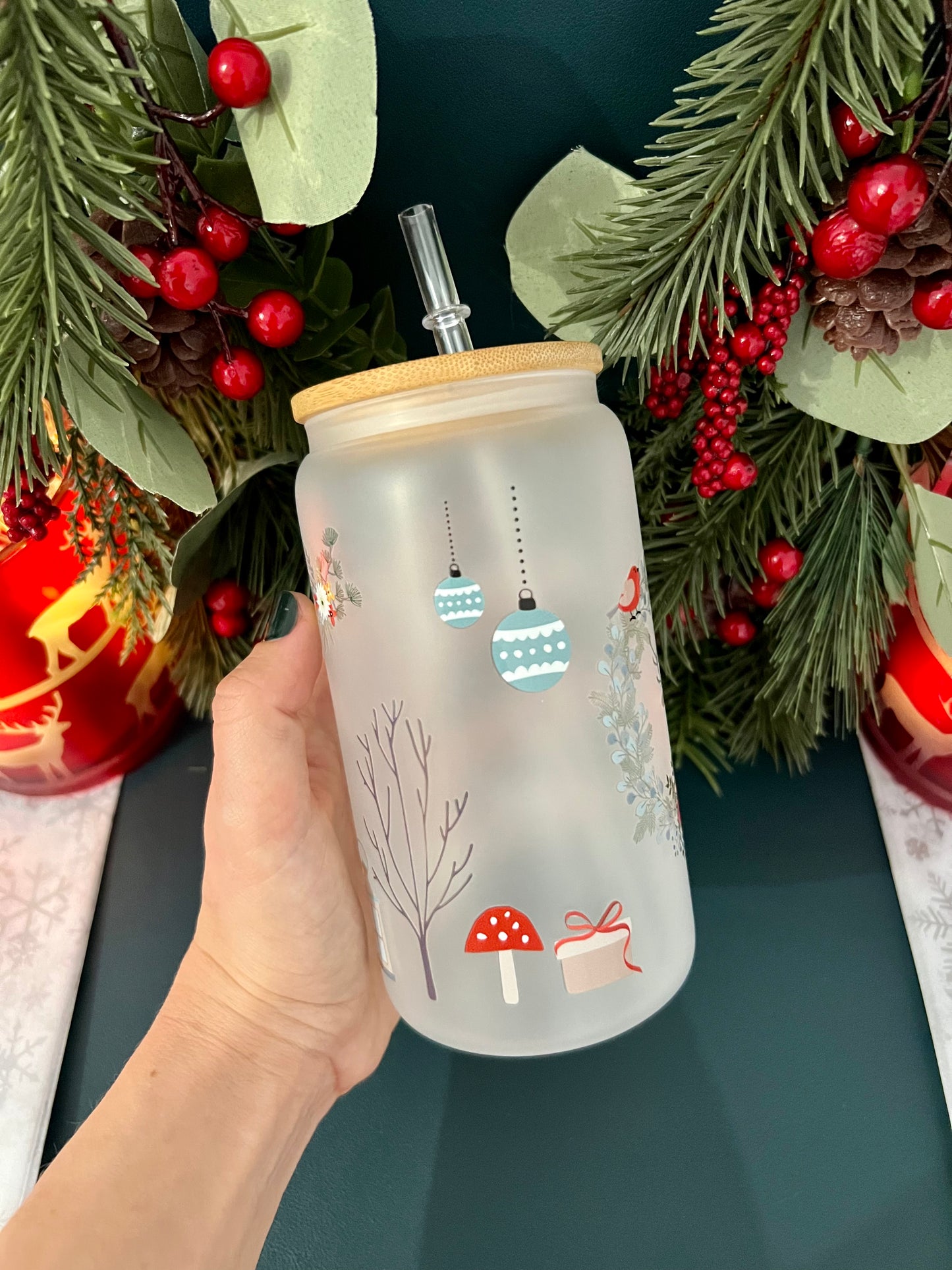 Christmas Deer 🦌 16 oz Tumbler