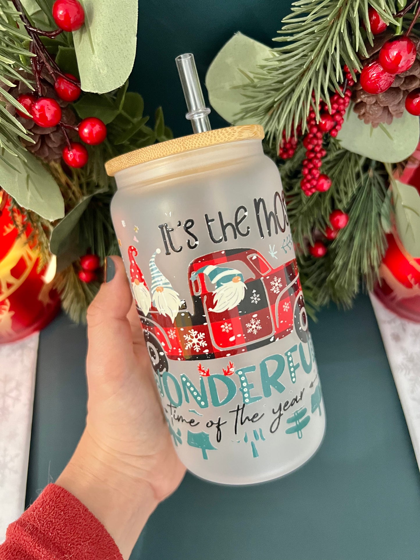 It’s The Most Wonderful 🎄 16 oz Frosty Tumbler