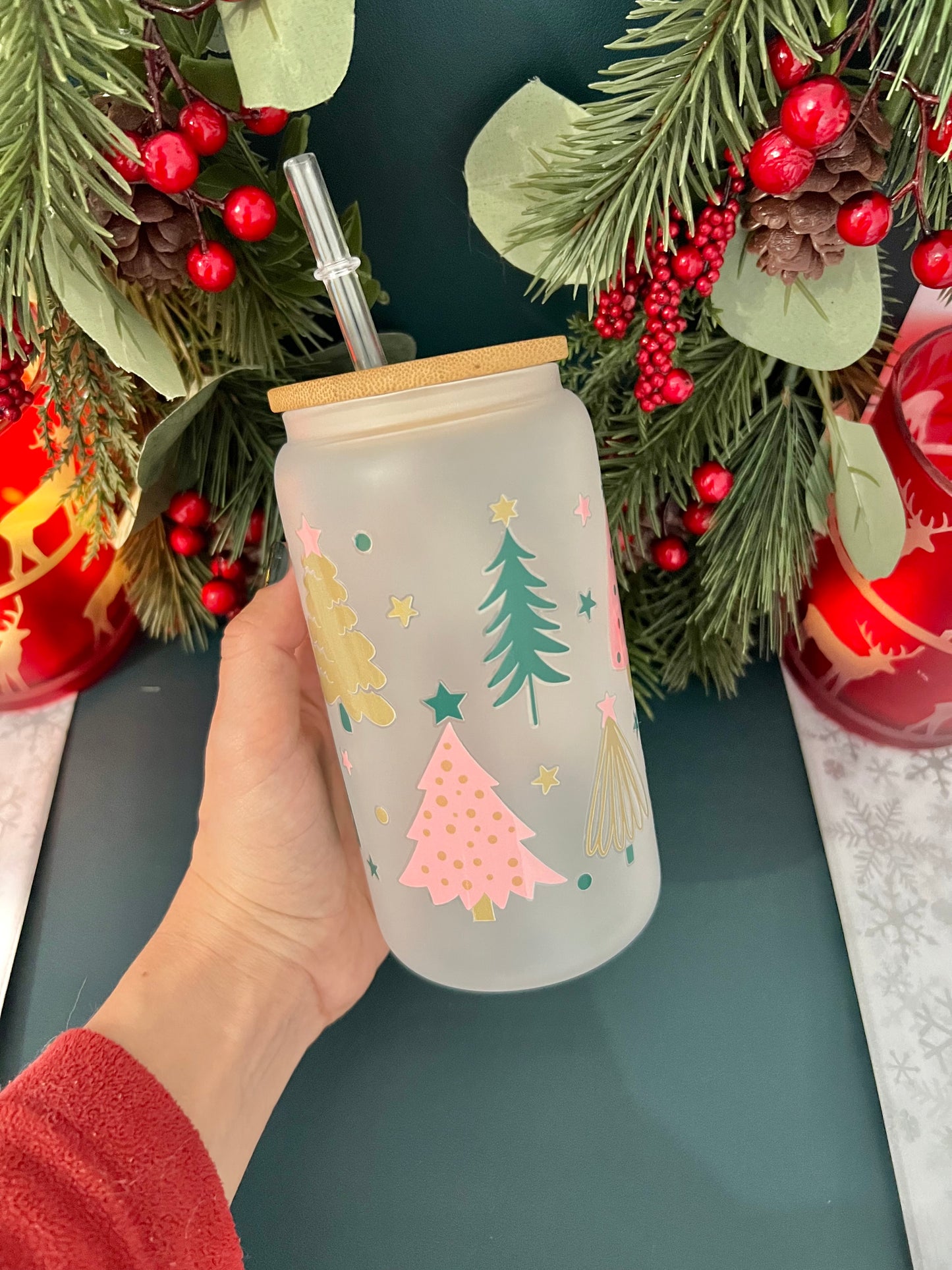 Christmas Tree 🌲 16 oz Frosty Tumbler